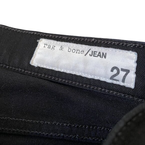 Rag & Bone 10 Inch Crop Flare Jeans Raw Hem Dune Wash Size 27 - Picture 6 of 8